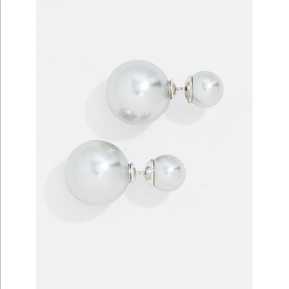 Shashi Silver Double Ball Earrings